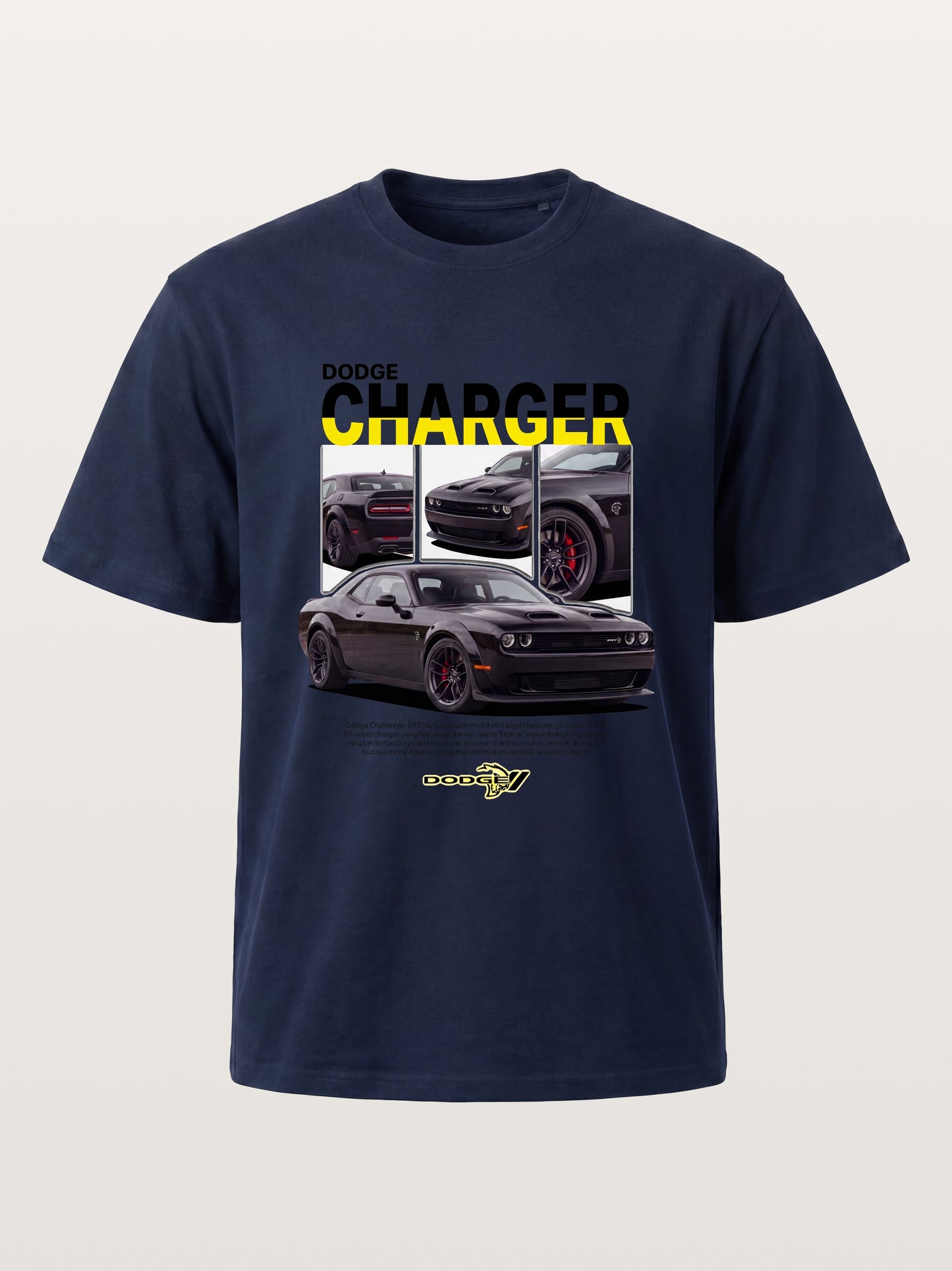 Dodge Hellcat Triple Car Collage Cotton T-shirt