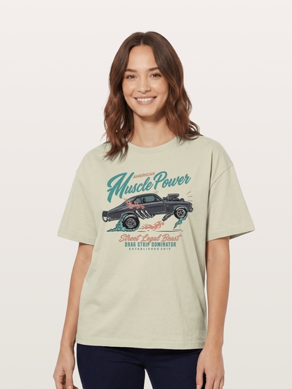 Burnout Power Cotton T-shirt