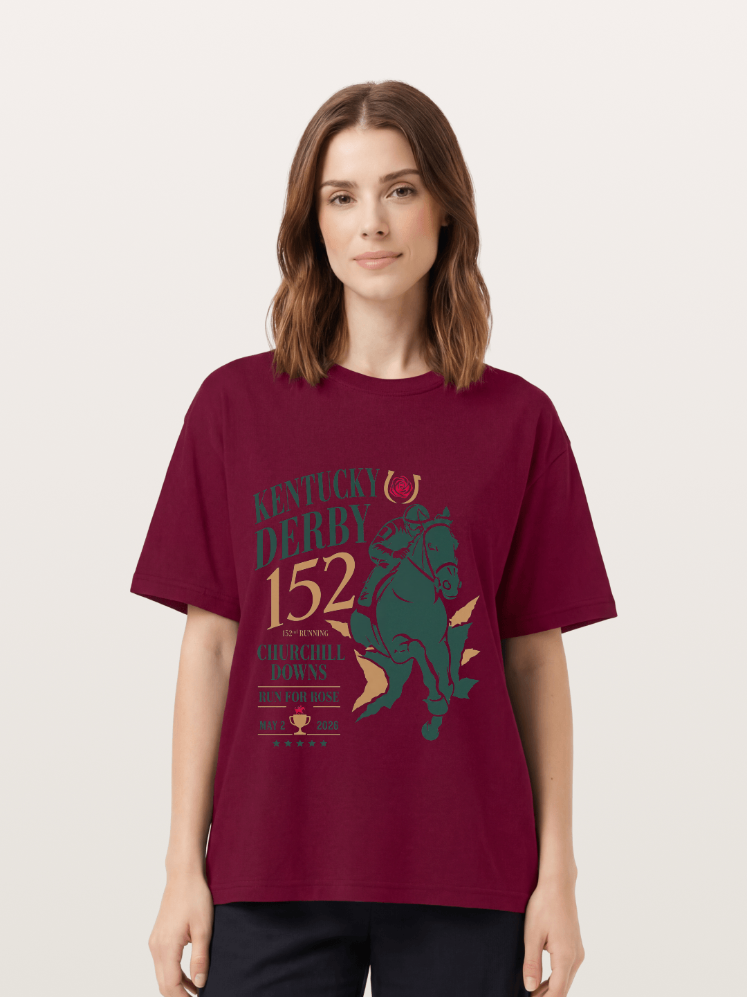 Churchill Downs Derby Silhouette Art Gildan T-shirt