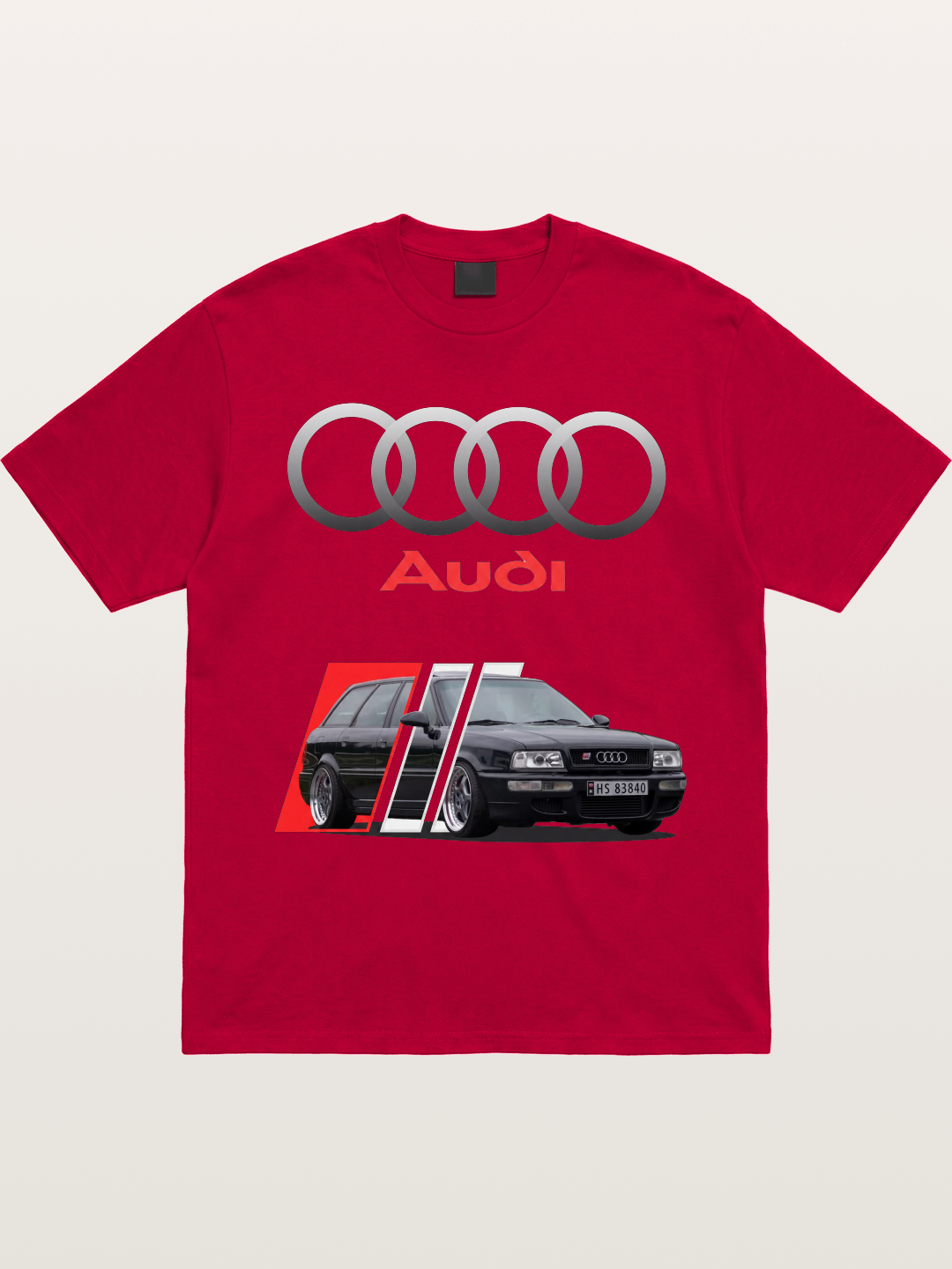 Audi Retro Car Split Design Gildan T-shirt