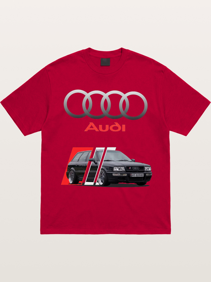 Audi Retro Car Split Design Gildan T-shirt