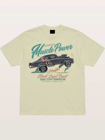 Burnout Power Cotton T-shirt