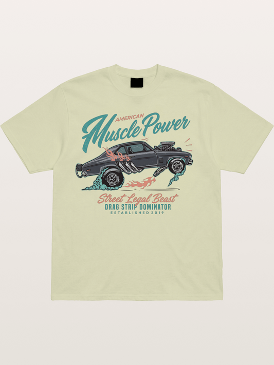 Burnout Power Cotton T-shirt