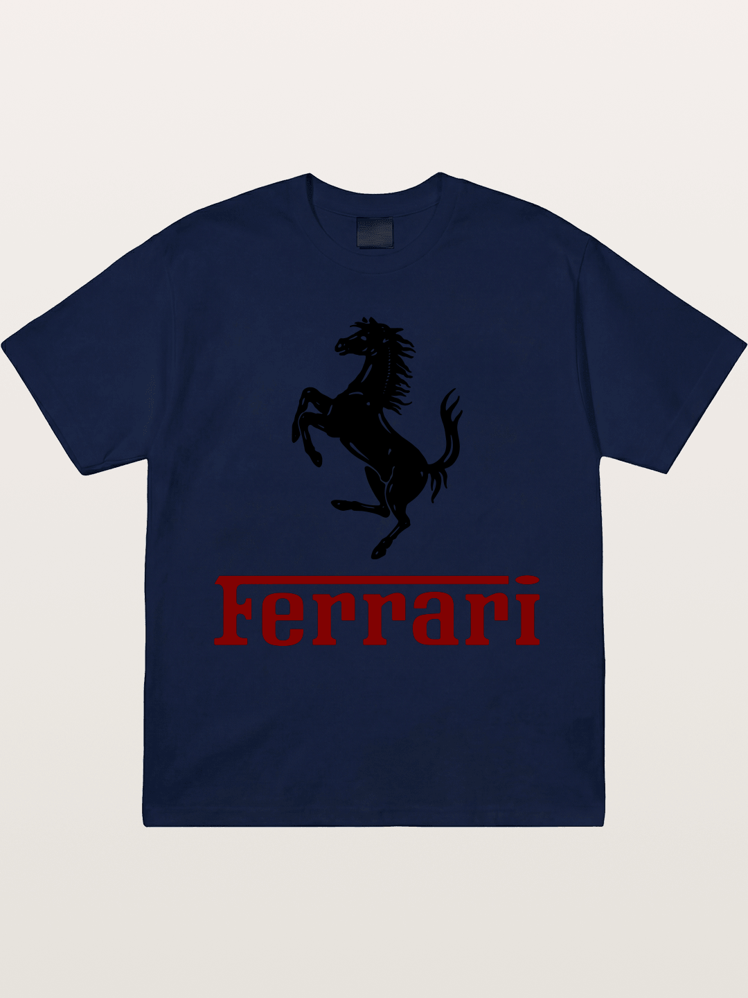 Ferrari Black Horse Logo Gildan T-shirt