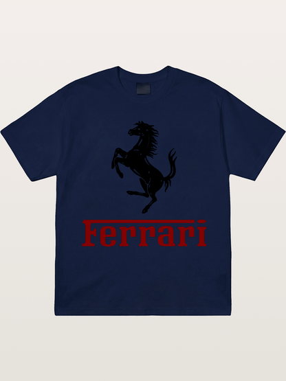 Ferrari Black Horse Logo Gildan T-shirt