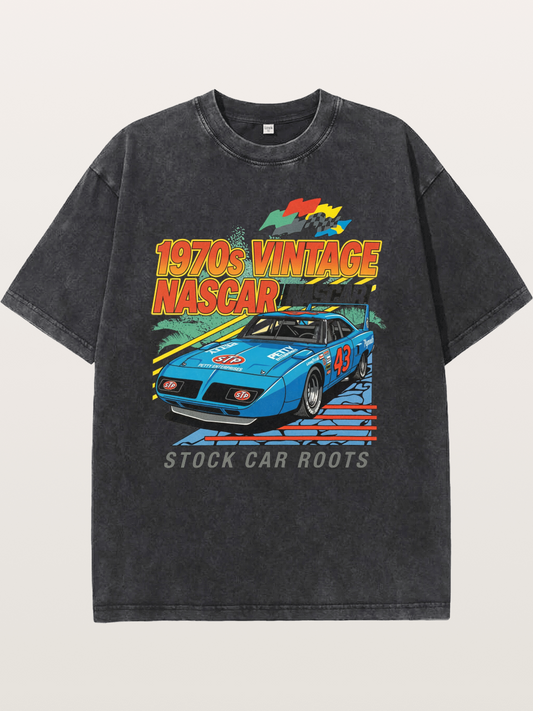 Stock Car Racer Washed T-shirt