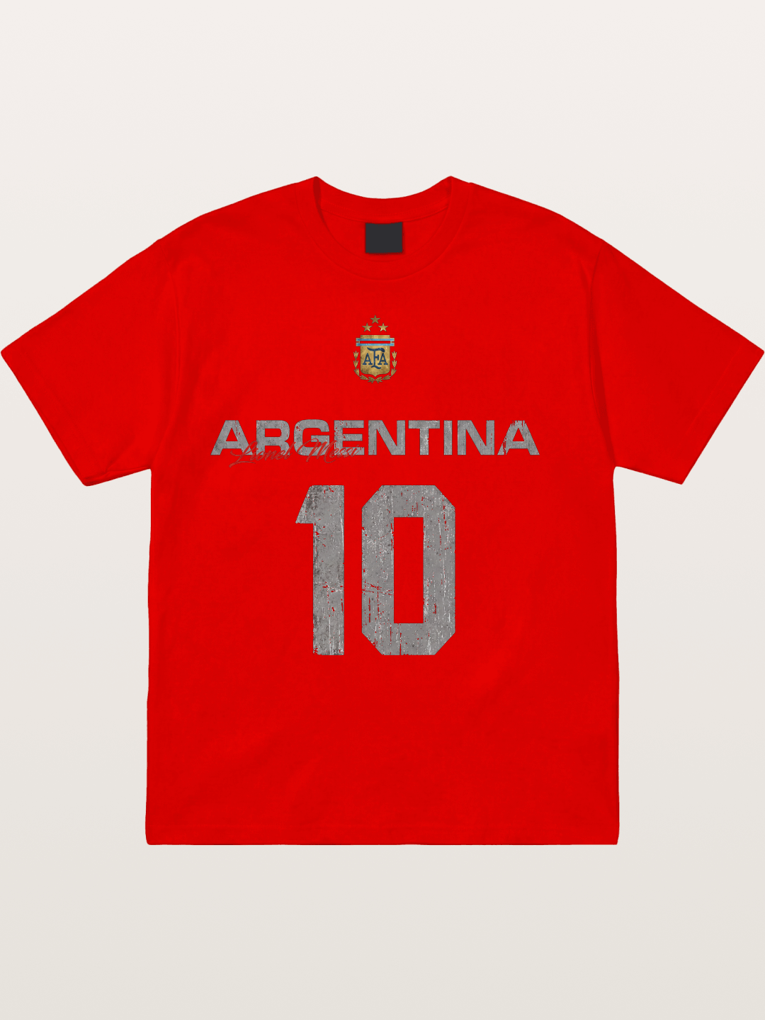 Argentina Messi 10 Retro Cotton T-shirt