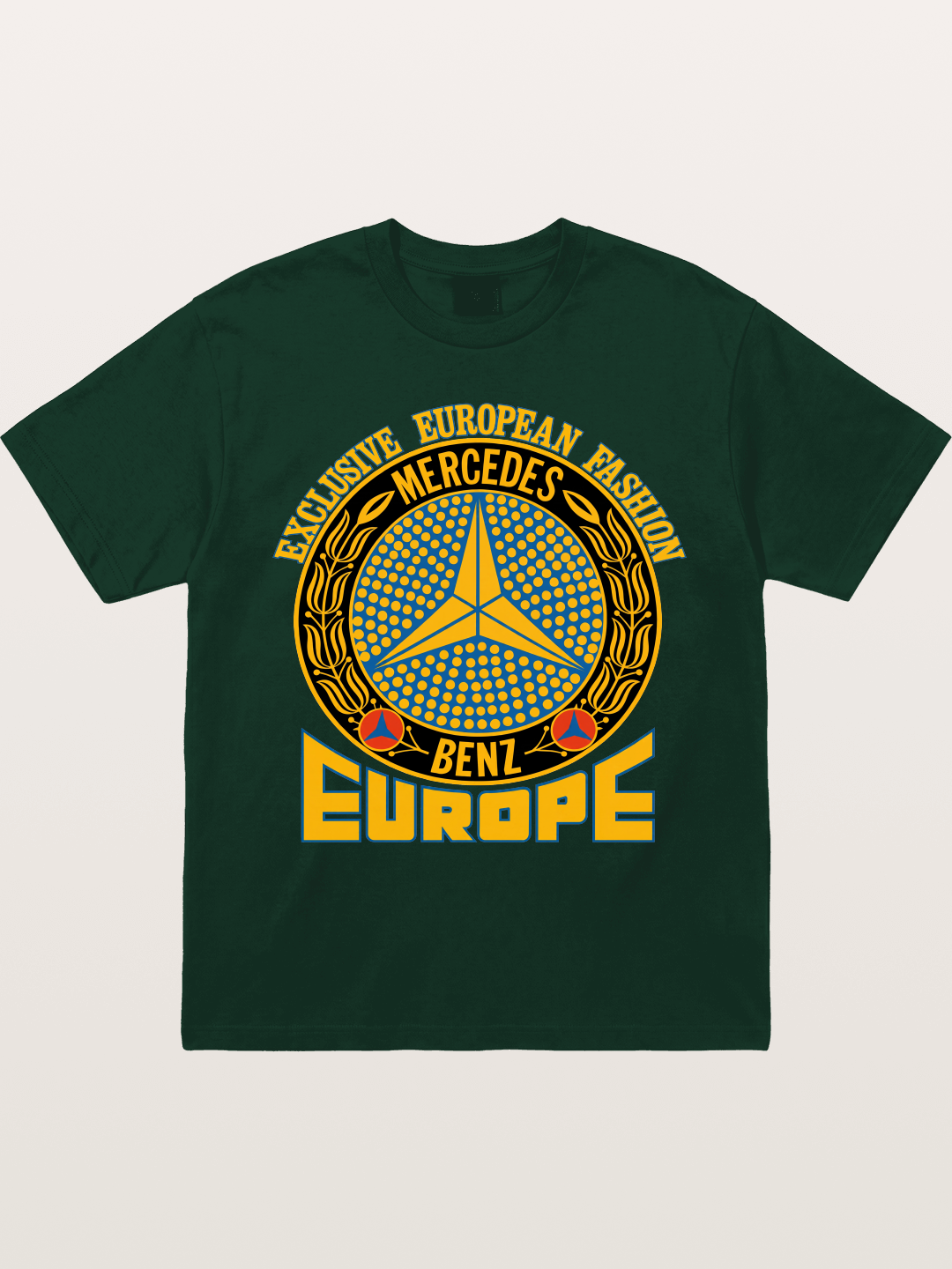 European Fashion Mercedes Print Gildan T-shirt