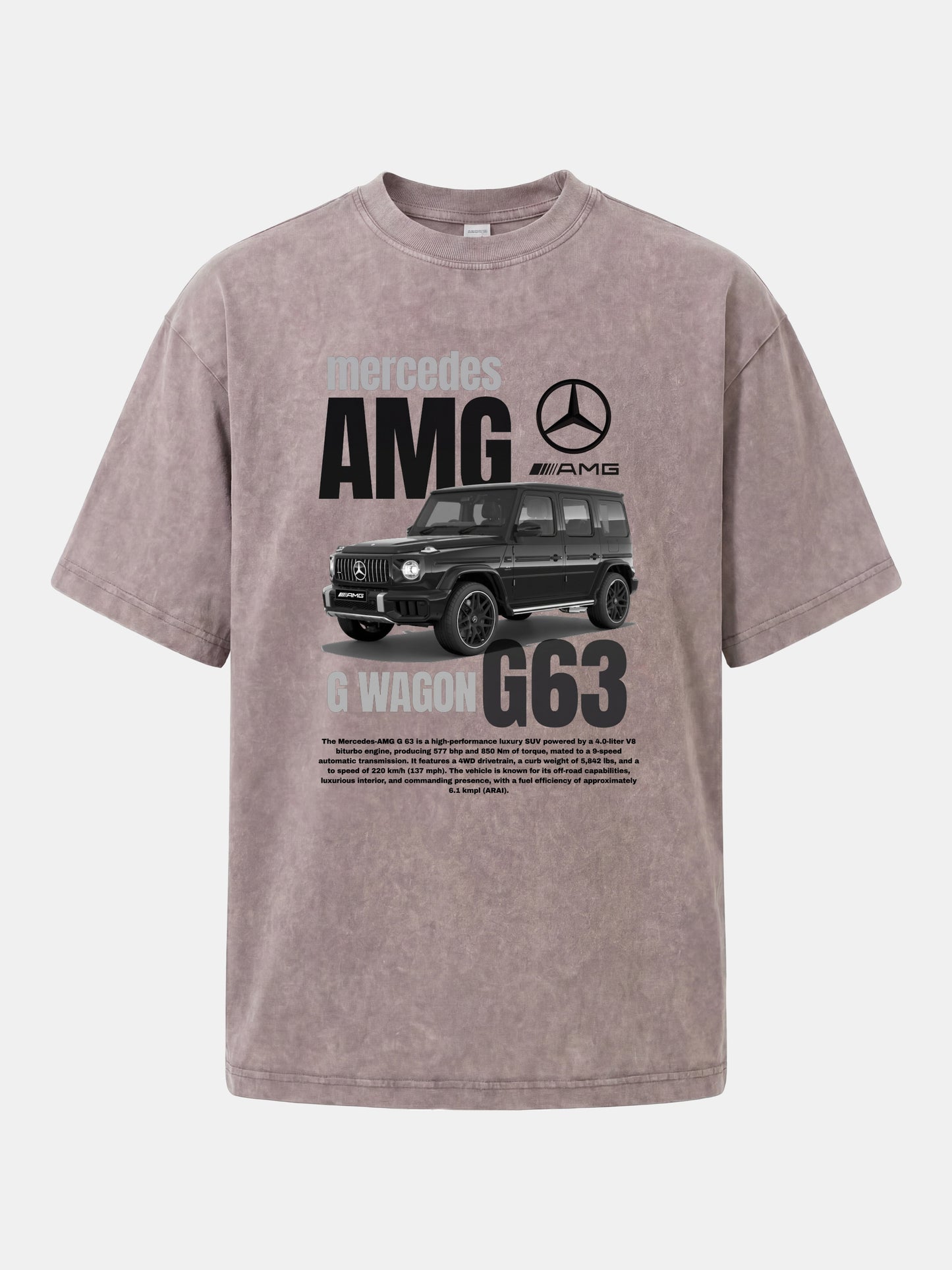 G63 Wagon Spec And Body Layout Washed T-shirt