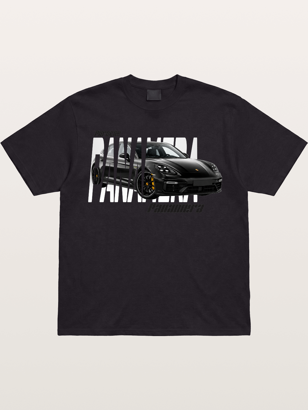 Porsche Panamera Typography Print Gildan T-shirt