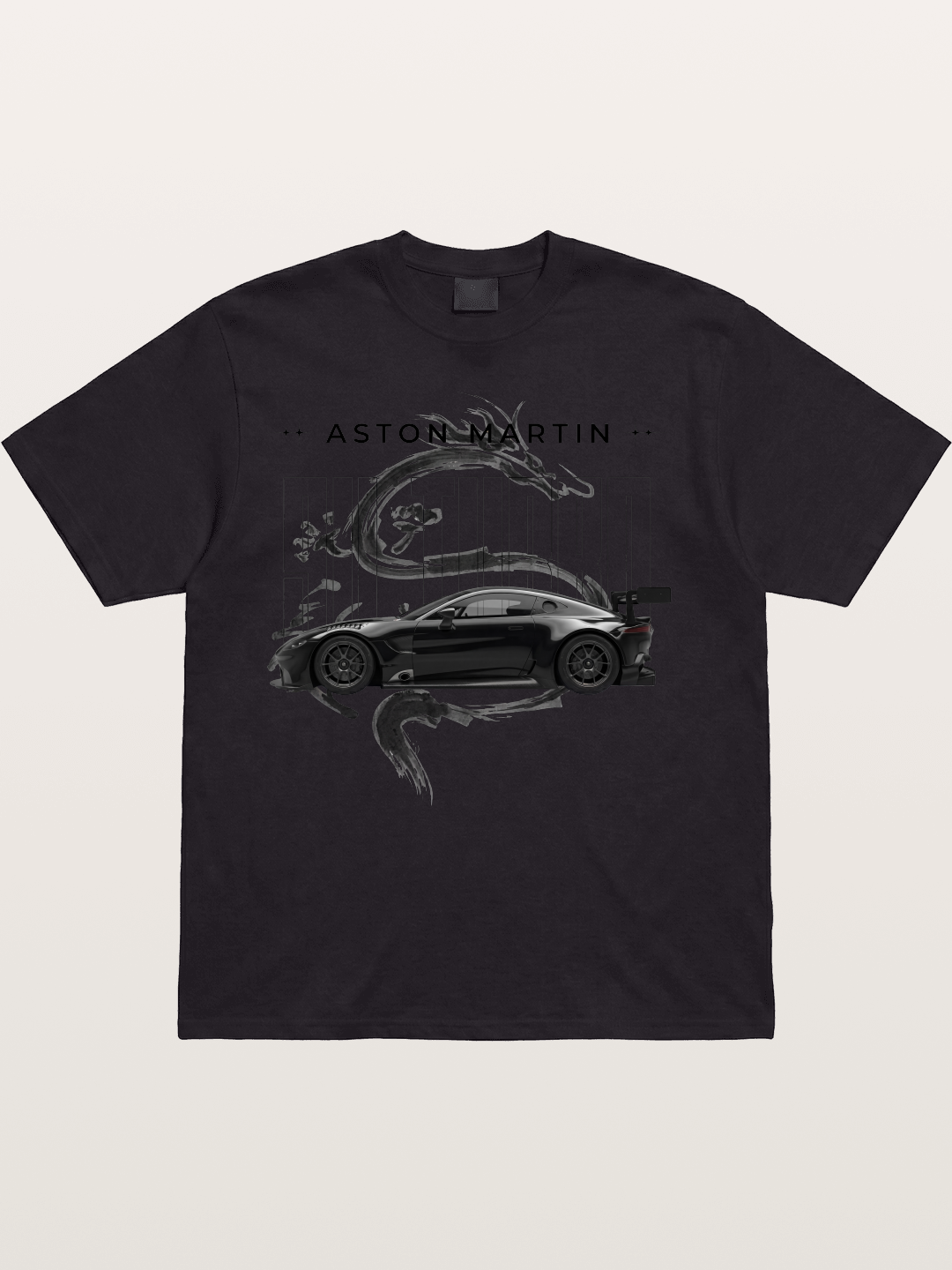 Aston Black Cotton T-shirt