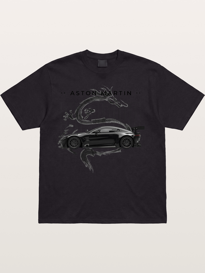 Aston Black Cotton T-shirt
