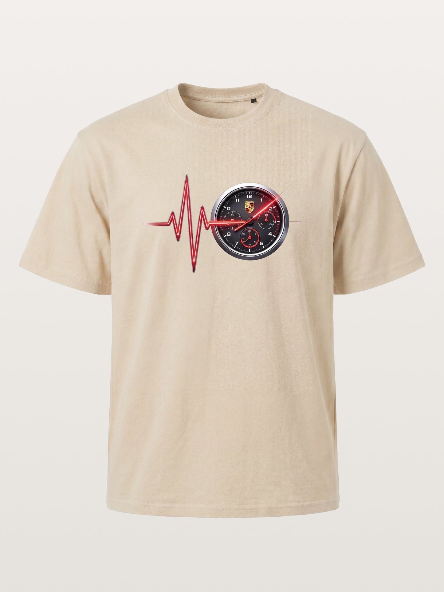 Heartbeat Line Porsche Dash Gauge Gildan T-shirt