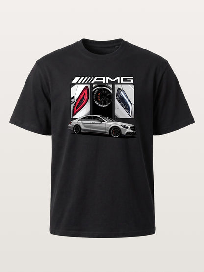 AMG Coupe Split Body Component Collage Gildan T-shirt