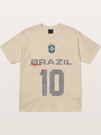 Brazil Neymar 10 Vintage Gildan T-shirt