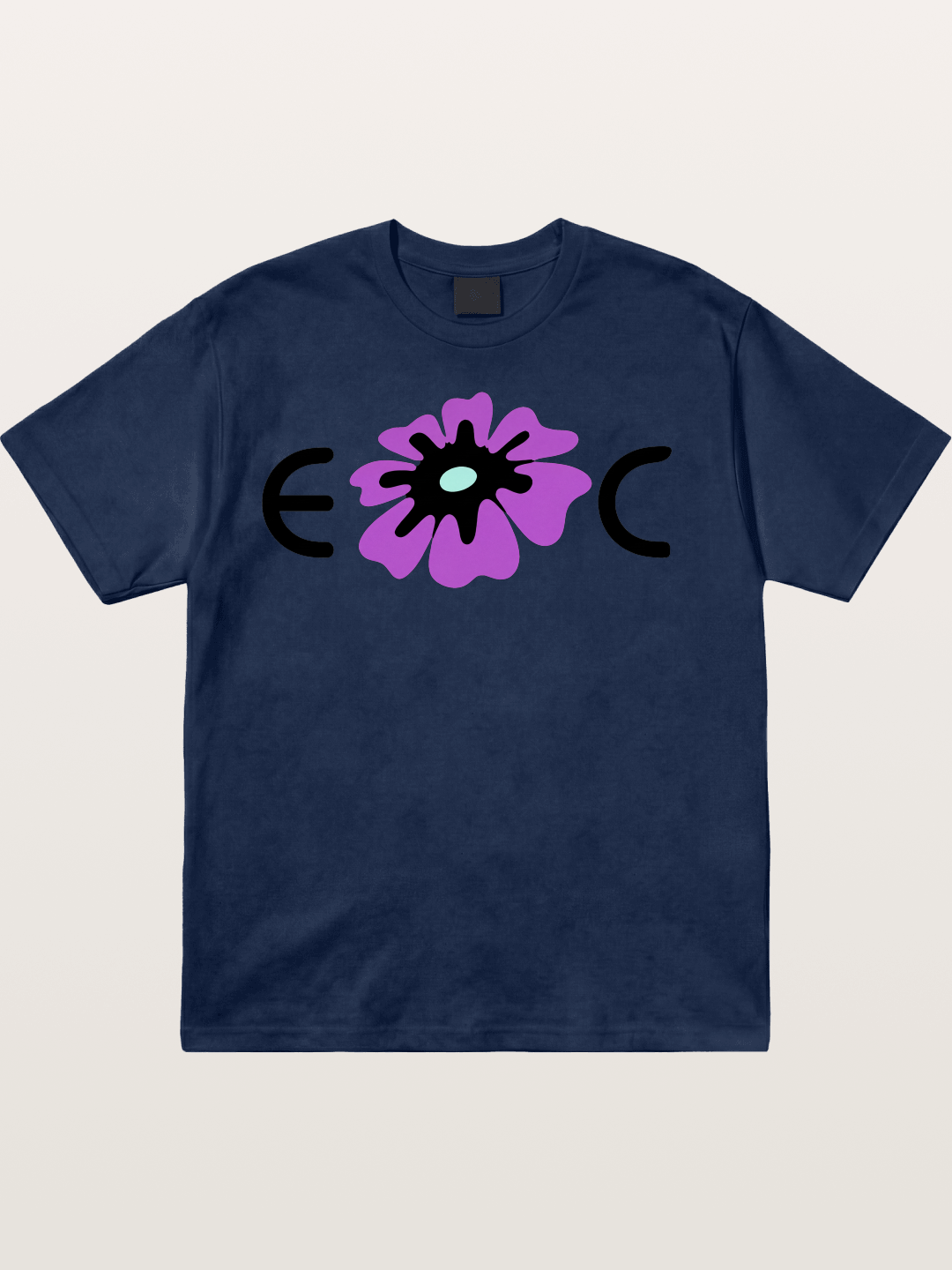 Purple EDC Daisy Silhouette Cotton T-shirt