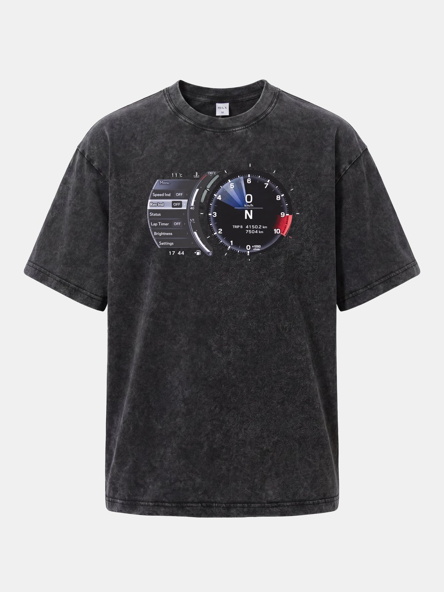 Lexus Analog Tachometer With Menu Panel Washed T-shirt