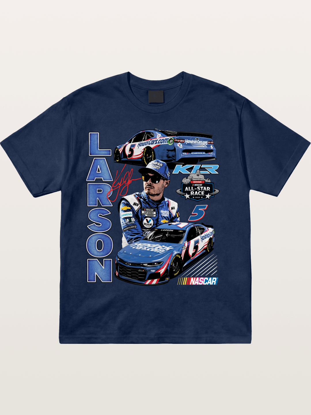 Larson All-Star Race Driver Collage Cotton T-shirt