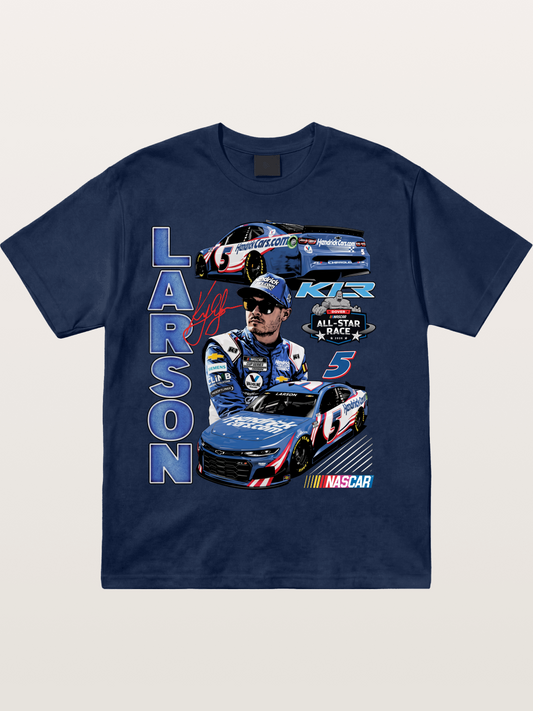 Larson All-Star Race Driver Collage Cotton T-shirt