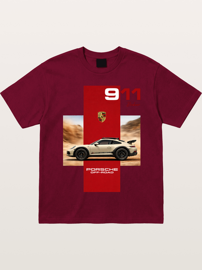 Porsche 911 Offroad Safari Style Gildan T-shirt