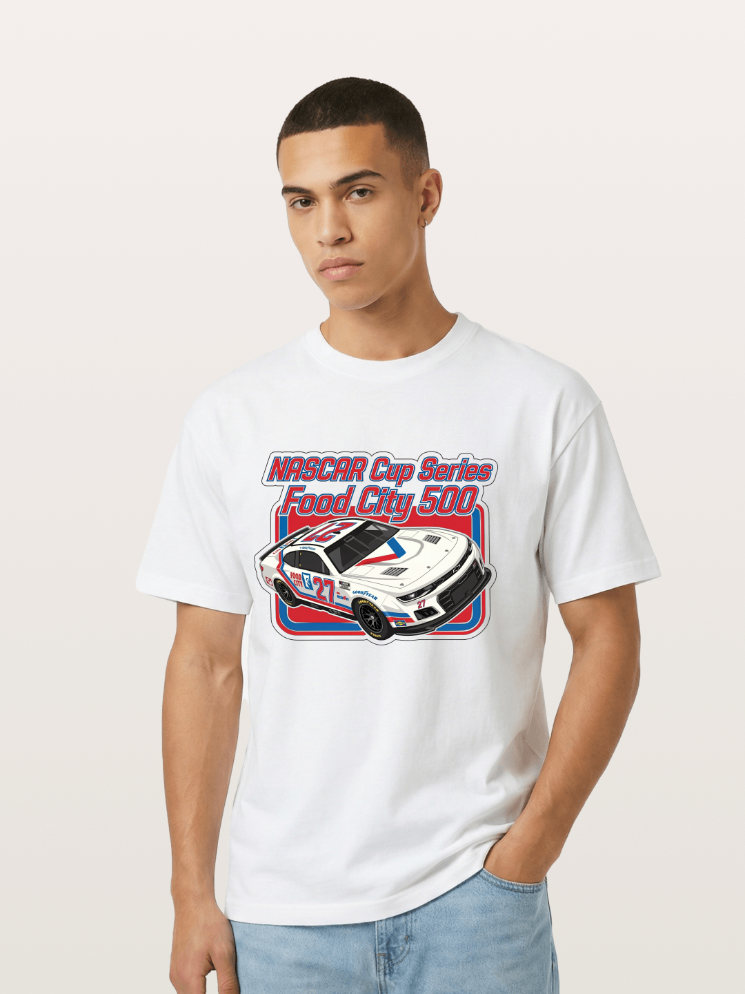 NASCAR Food City 500 Car Gildan T-shirt