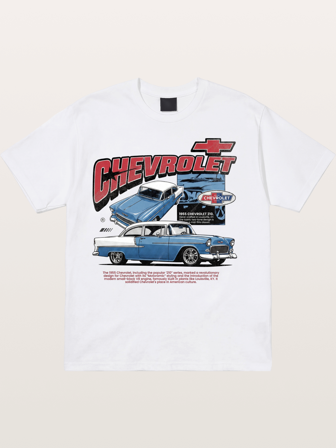 1955 Chevy 210 Custom Art Print Cotton T-shirt