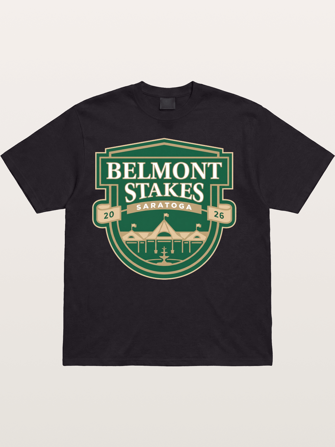 Belmont Stakes Shield Crest Cotton T-shirt