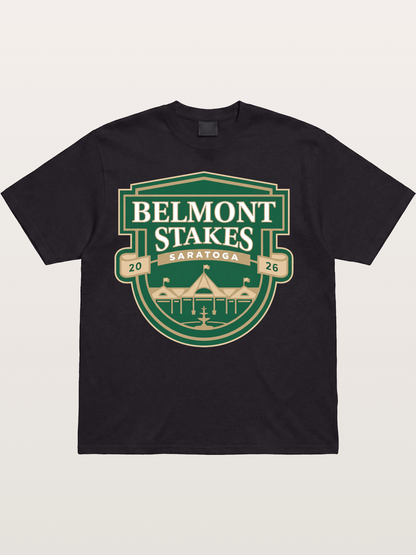 Belmont Stakes Shield Crest Cotton T-shirt