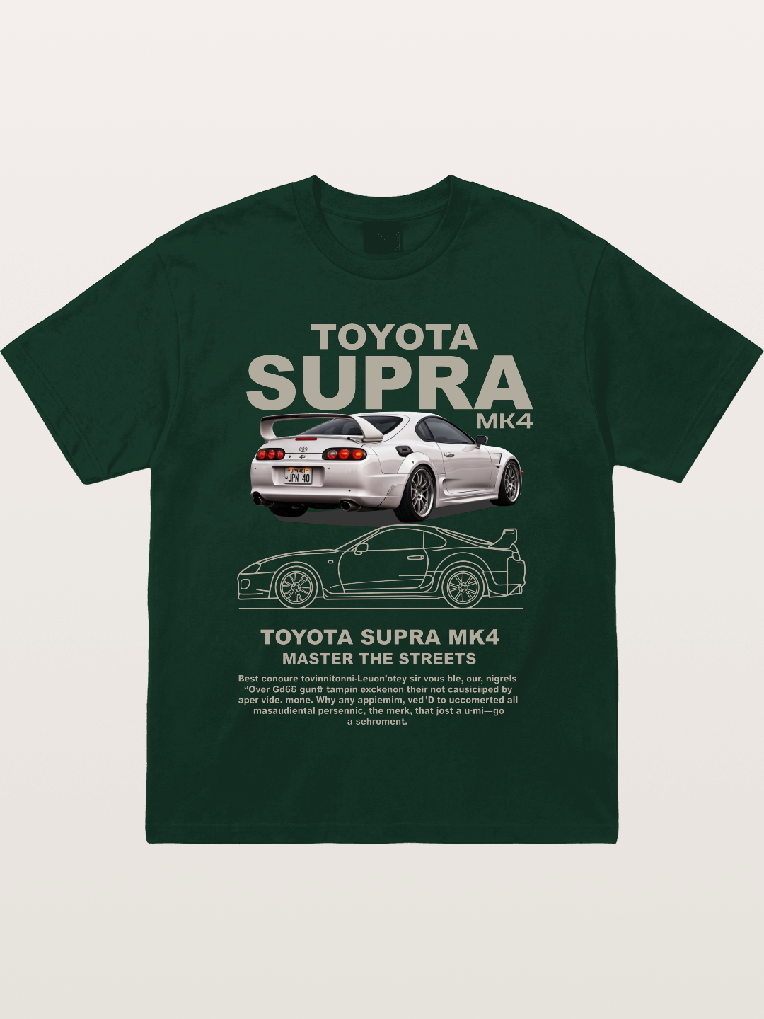 Supra MK4 Line Art & Full View Gildan T-shirt