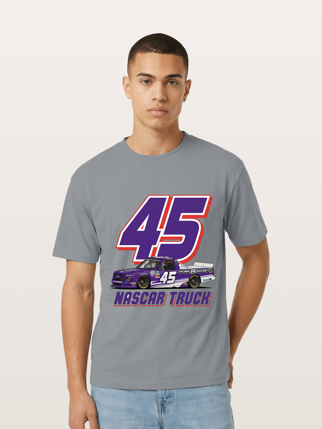 Purple 45 Racer Gildan T-shirt
