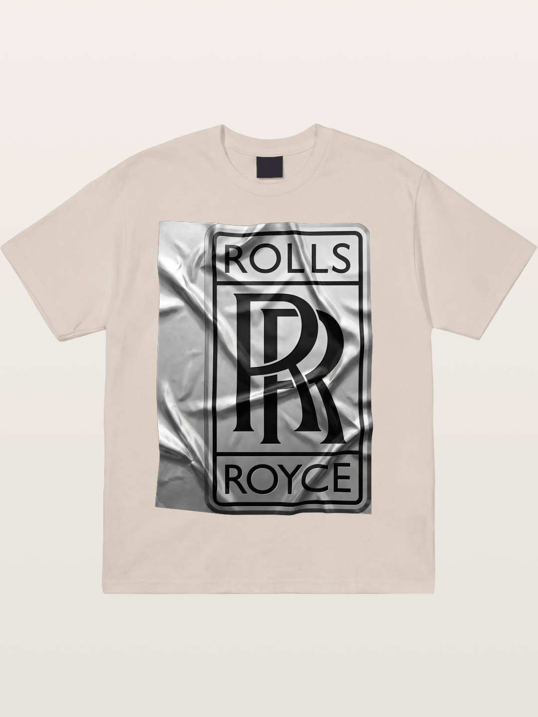 Silk Texture RR Logo Design Cotton T-shirt