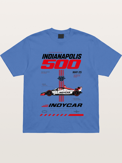 IndyCar Indianapolis 500 Poster Gildan T-shirt