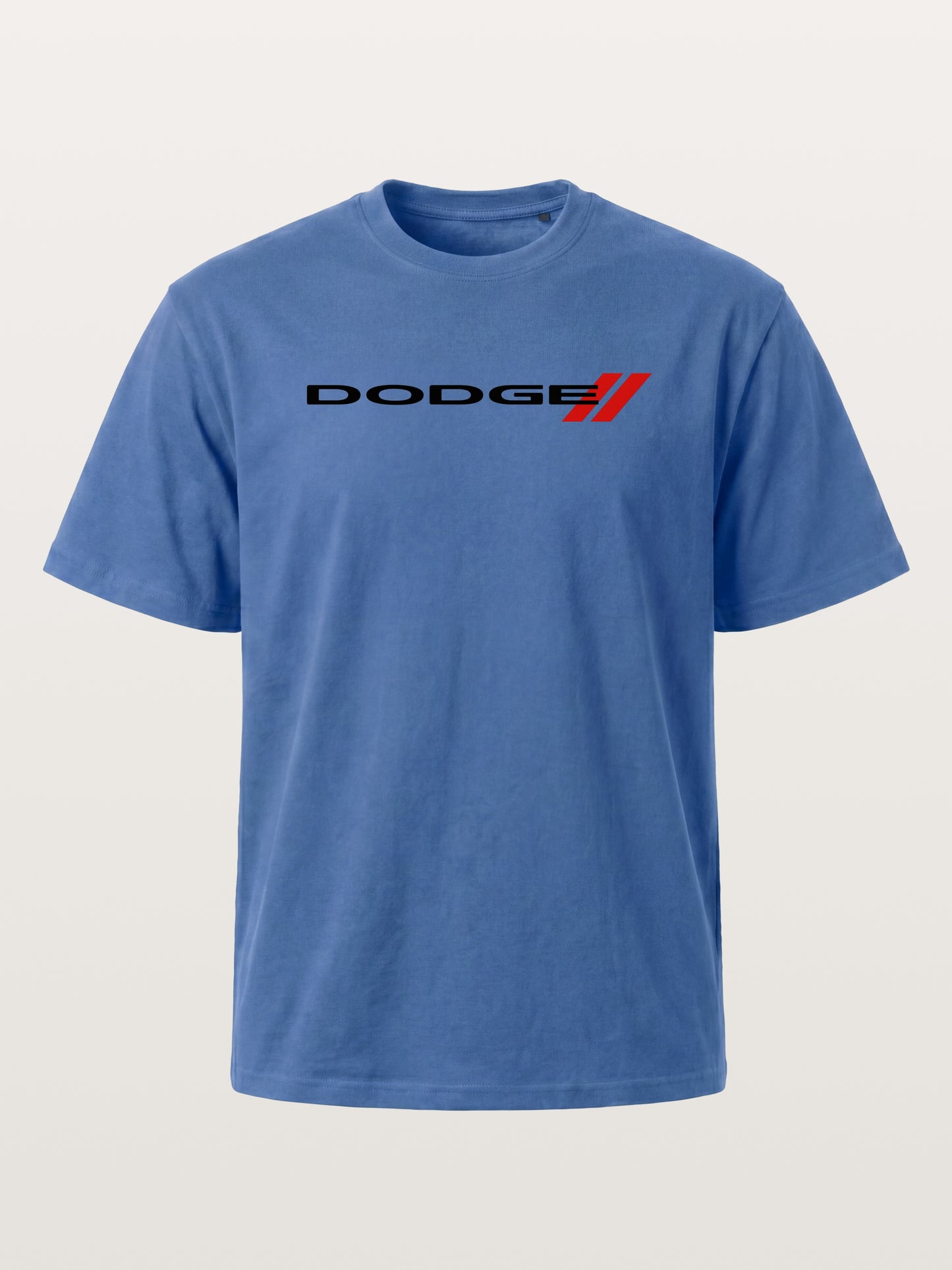 Dodge Red Strip Badge Print Gildan T-shirt