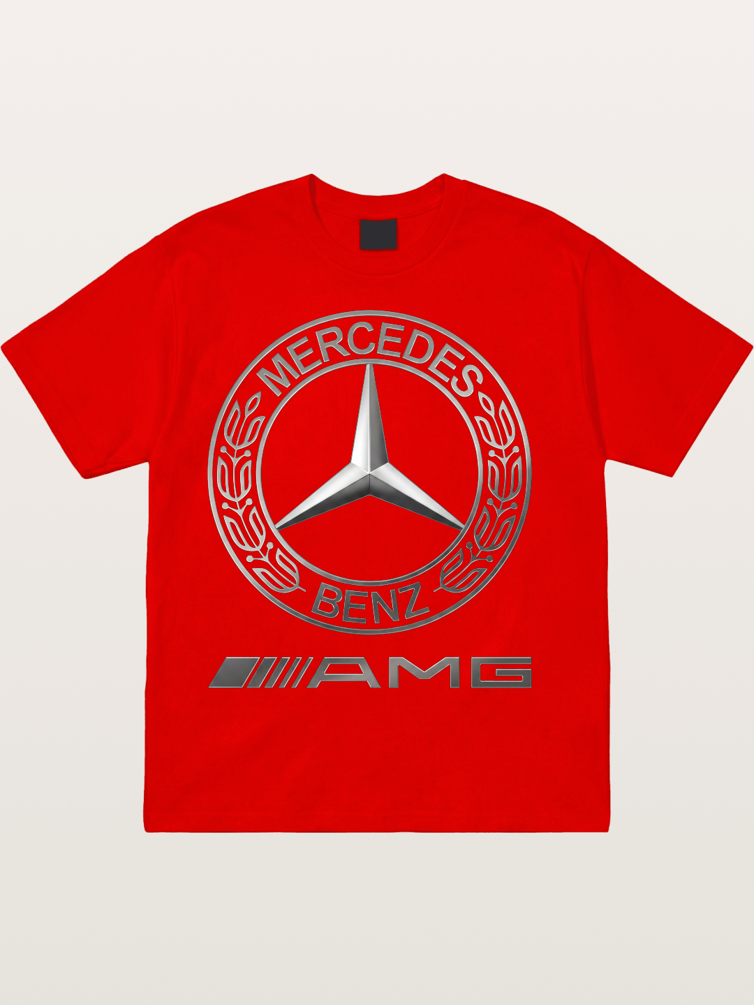 Benz AMG Emblem Art Cotton T-shirt