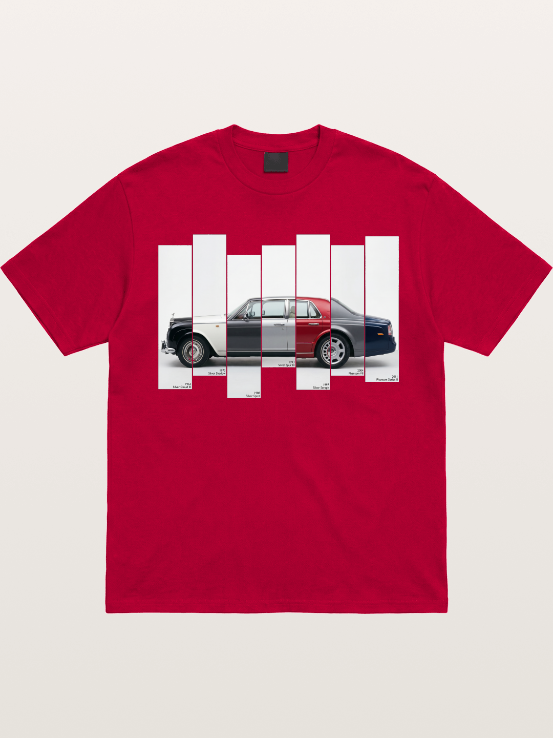Multi-Color Rolls Royce Timeline Gildan T-shirt