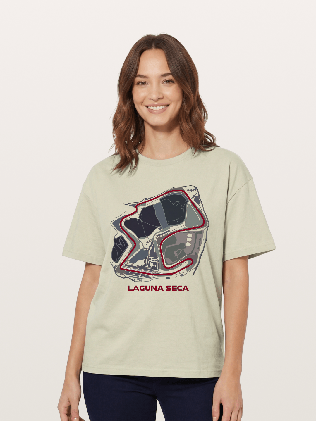 Laguna Seca Corkscrew Track Cotton T-shirt