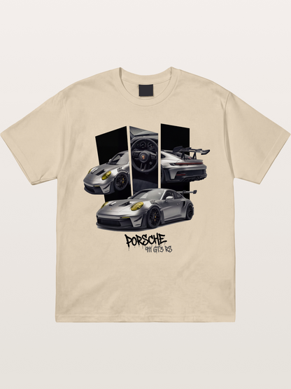 Porsche 911 GT3 RS Split View Montage Gildan T-shirt