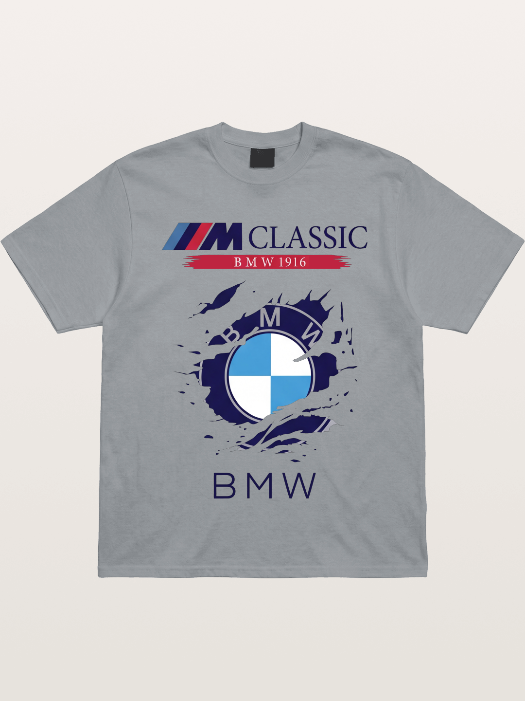 BMW M Colors Tear Effect Gildan T-shirt