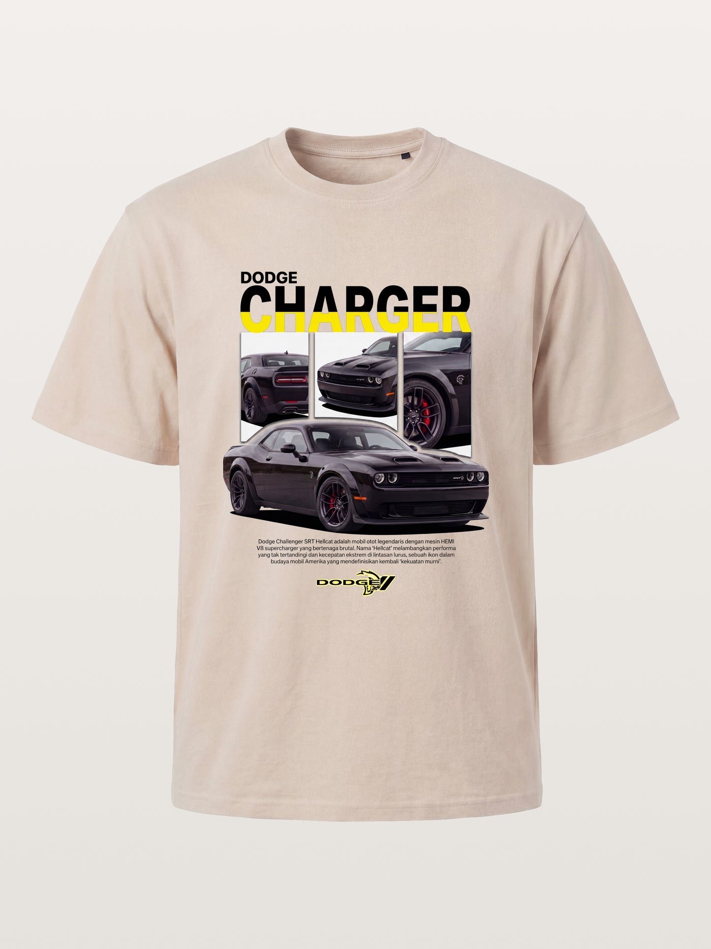Dodge Hellcat Triple Car Collage Cotton T-shirt
