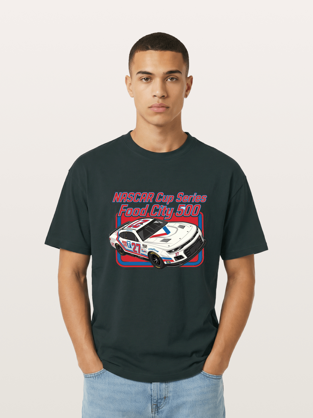 NASCAR Food City 500 Car Gildan T-shirt