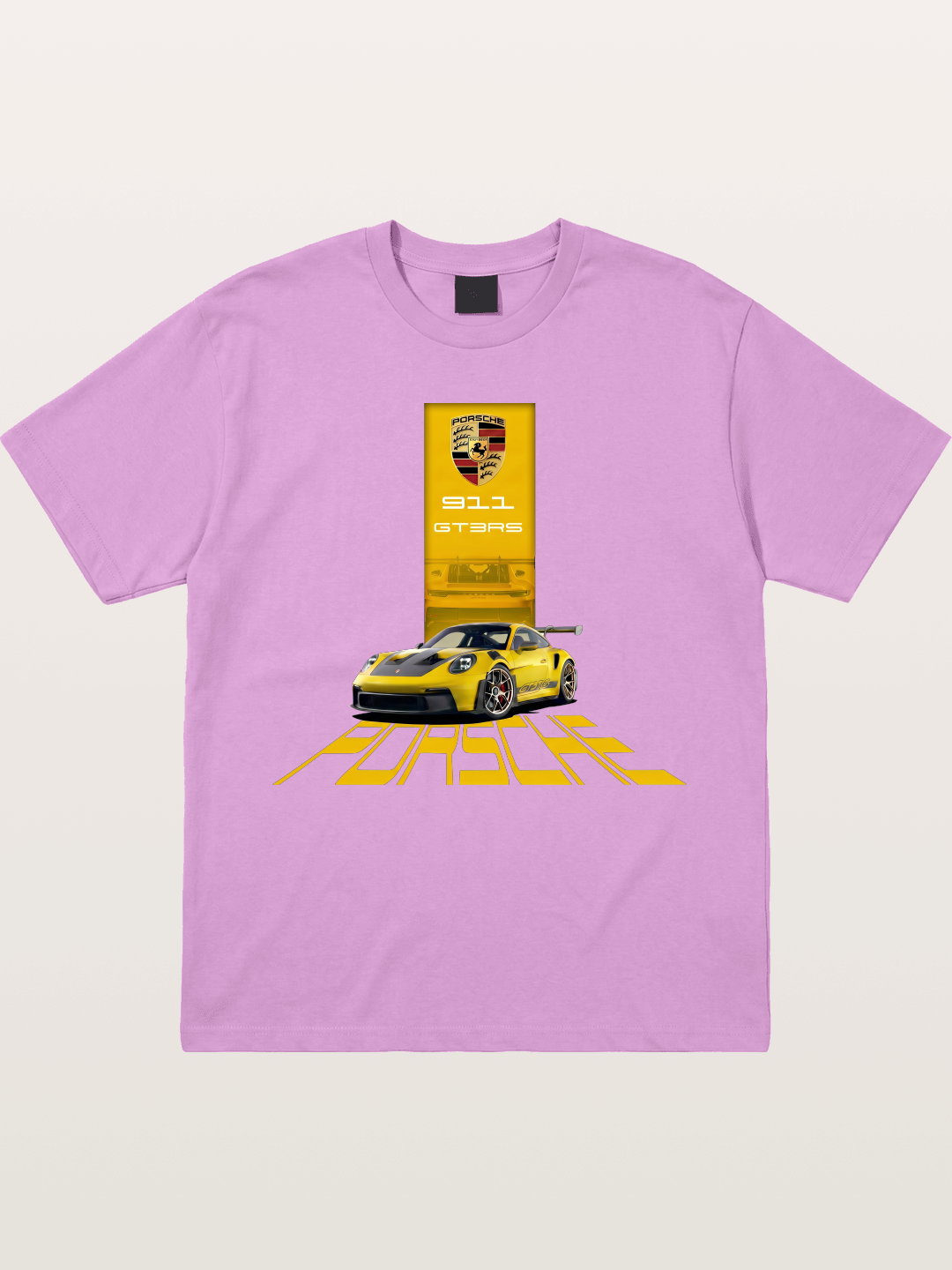 Yellow 911 GT3 RS Graphic Gildan T-shirt