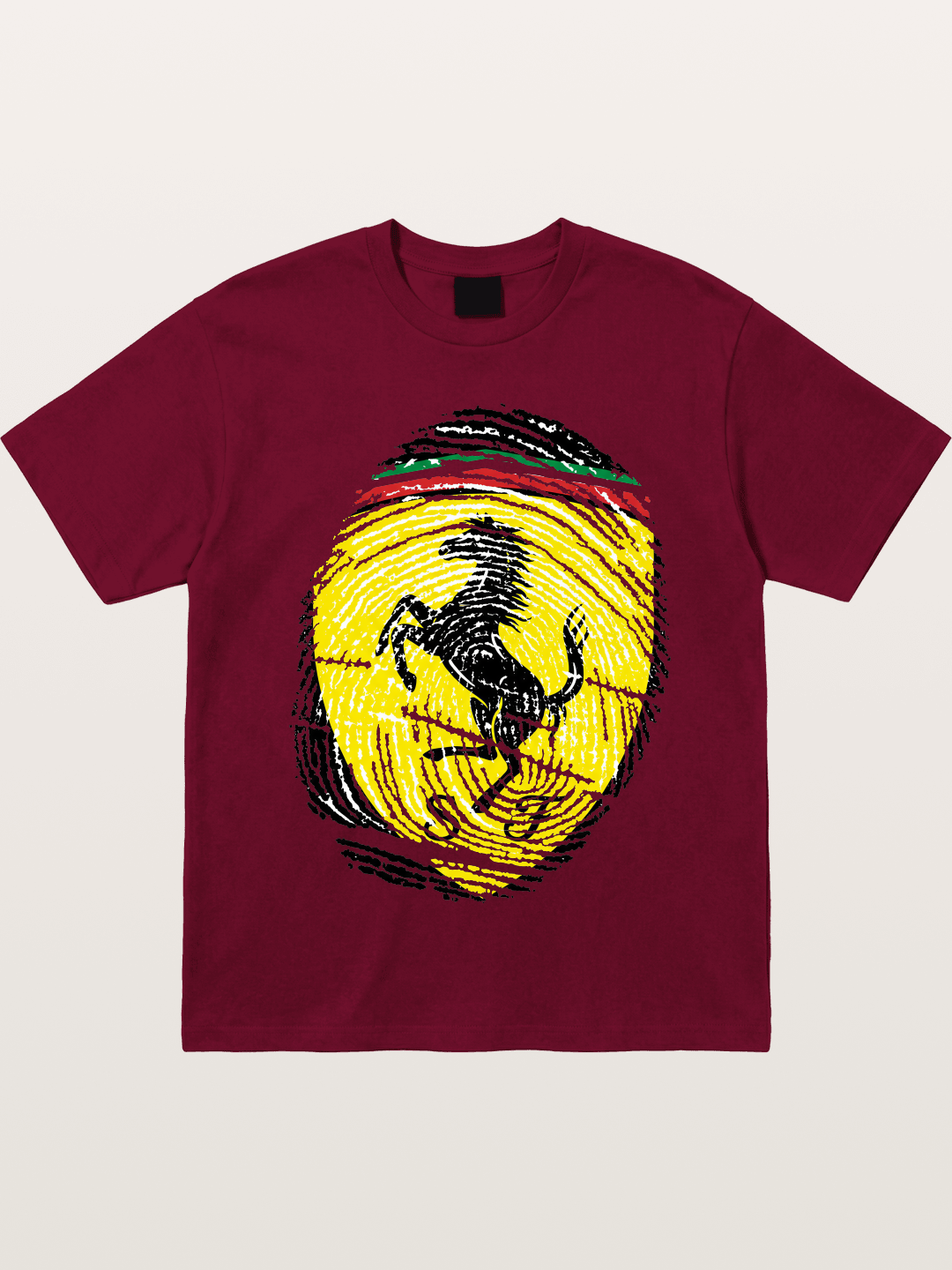 Ferrari Fingerprint Logo Gildan T-shirt