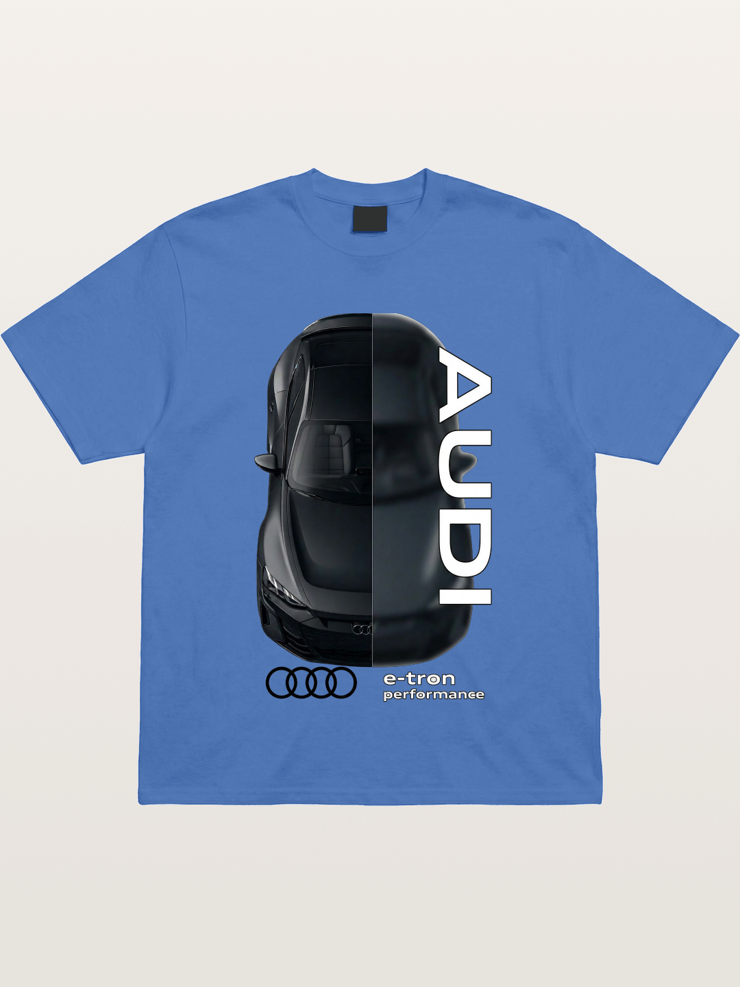 Audi E-Tron Split View Print Gildan T-shirt