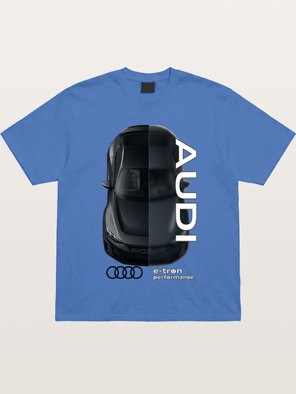 Audi E-Tron Split View Print Gildan T-shirt