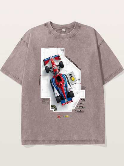 Blueprint Route66 IndyCar Card Washed T-shirt