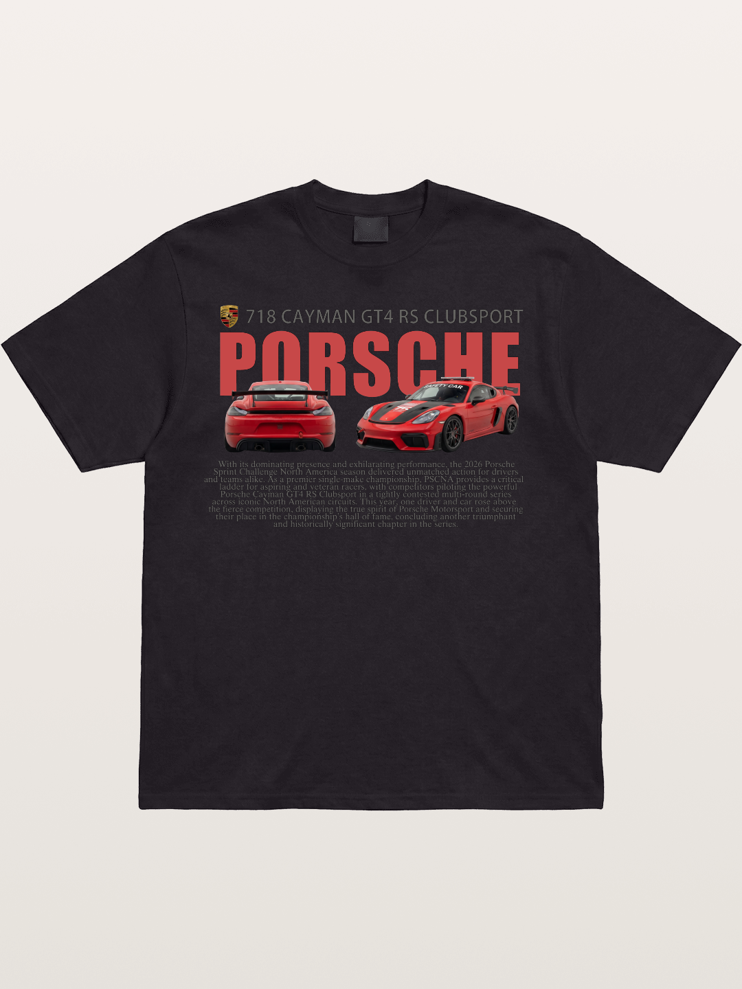Porsche 718 Cayman GT4 RS Cotton T-shirt