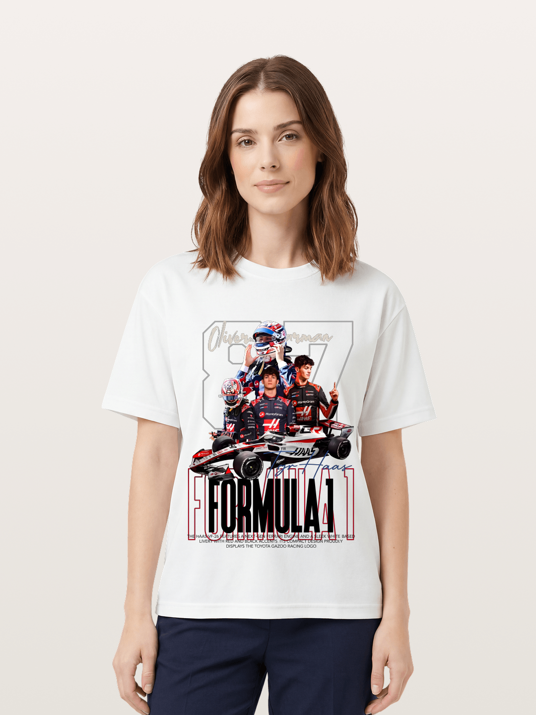 Haas F1 Bearman Cotton T-shirt