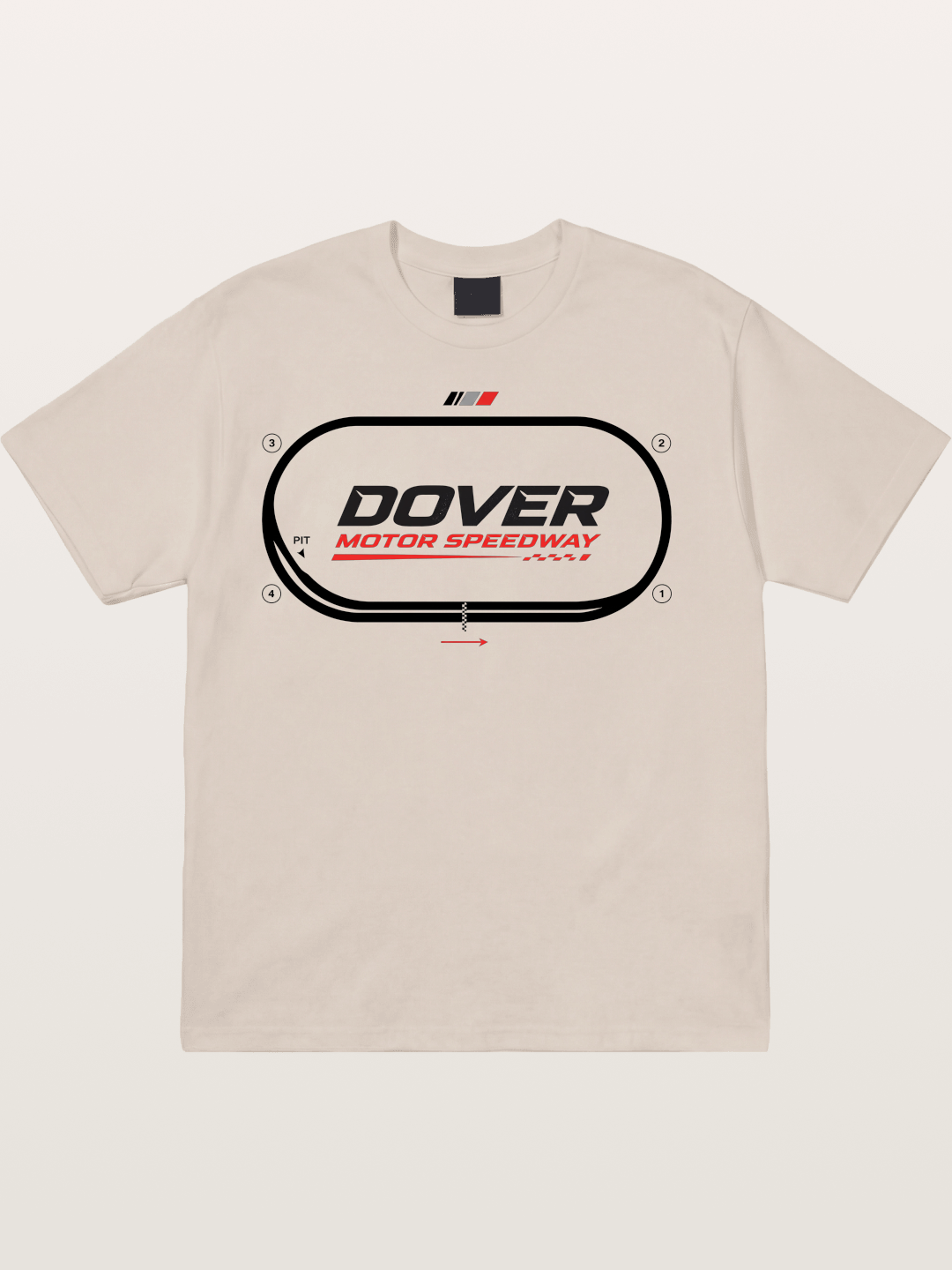 Dover Oval Speedway Racing Graphic Cotton T-shirt