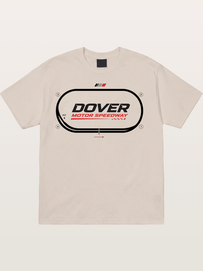 Dover Oval Speedway Racing Graphic Cotton T-shirt