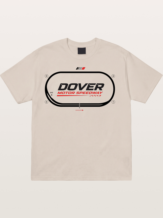 Dover Oval Speedway Racing Graphic Cotton T-shirt